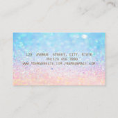 Elegant Modern Trendy Bokeh Ombre, Gold Lijst Visitekaartje (Achterkant)