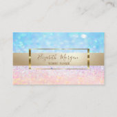 Elegant Modern Trendy Bokeh Ombre, Gold Lijst Visitekaartje (Voorkant)