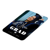 Elegant Modern trendy college foto afgestudeerd Magneet (Linkerzijde)