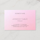 Elegant modern Trendy Colorful Sjabloon Design Visitekaartje (Achterkant)