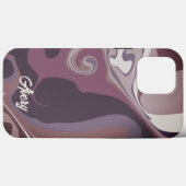 Elegant Modern Trendy Custom Paarse Inspirivity Case-Mate iPhone Case (Achterkant (horizontaal))