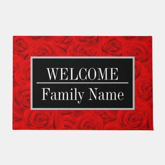 Elegant Modern  Trendy Floral Deurmat (Voorkant)