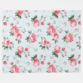 Elegant Modern  Trendy Floral Fleece Deken (Voorkant (Horizontaal))