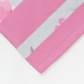 Elegant Modern  Trendy Floral Fleece Deken (Hoek)