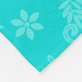 Elegant Modern Trendy Floral Fleece Deken (Hoek)