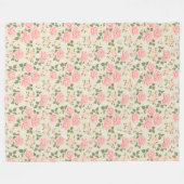 Elegant Modern  Trendy Floral Fleece Deken (Voorkant (Horizontaal))