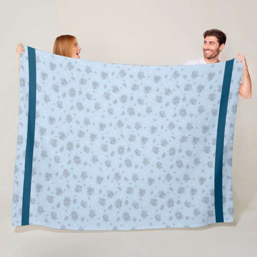 Elegant Modern  Trendy Floral Fleece Deken (In situ)