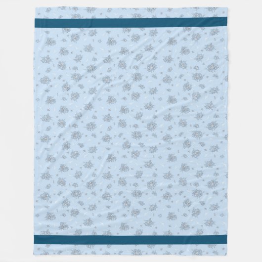 Elegant Modern  Trendy Floral Fleece Deken (Voorkant)