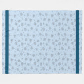 Elegant Modern  Trendy Floral Fleece Deken (Voorkant (Horizontaal))