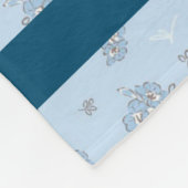 Elegant Modern  Trendy Floral Fleece Deken (Hoek)