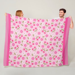 Elegant Modern  Trendy Floral Fleece Deken