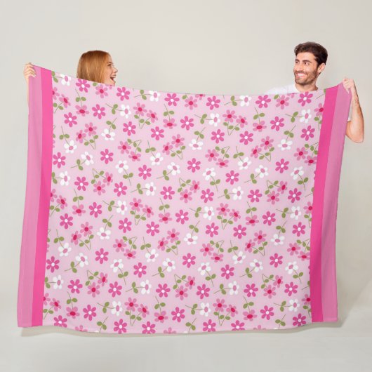 Elegant Modern  Trendy Floral Fleece Deken (In situ)