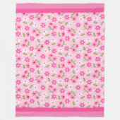 Elegant Modern  Trendy Floral Fleece Deken (Voorkant)