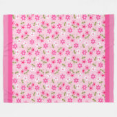 Elegant Modern  Trendy Floral Fleece Deken (Voorkant (Horizontaal))