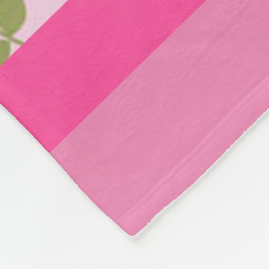 Elegant Modern  Trendy Floral Fleece Deken (Hoek)