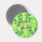 Elegant Modern  Trendy Floral Magneet (Voorkant / Achterkant)
