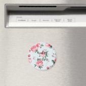 Elegant Modern  Trendy Floral Magneet (Insitu (Vaatwasser))