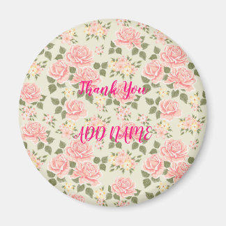 Elegant Modern  Trendy Floral Magneet