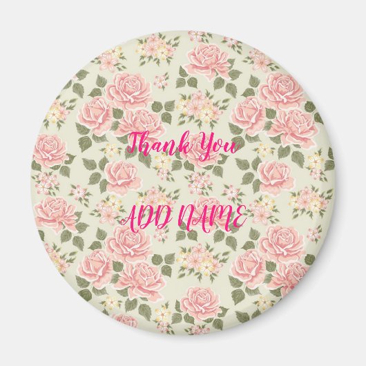 Elegant Modern  Trendy Floral Magneet (Voorkant)