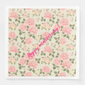 Elegant Modern  Trendy Floral Servet (Voorkant)