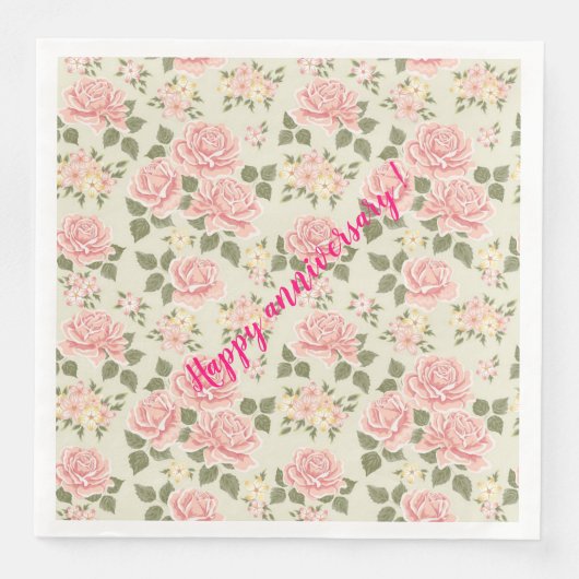 Elegant Modern  Trendy Floral Servet (Voorkant)