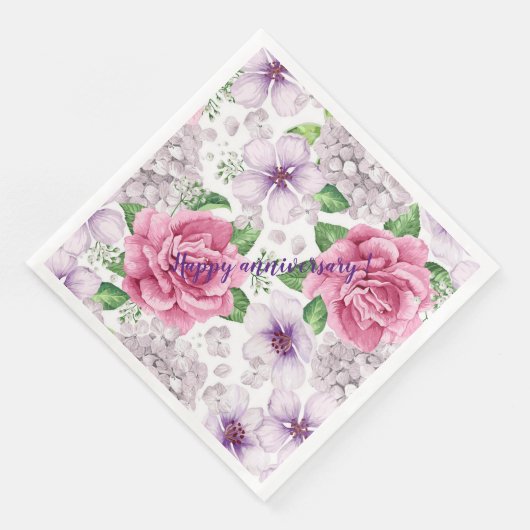 Elegant Modern  Trendy Floral Servet (Hoek)