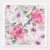 Elegant Modern  Trendy Floral Servet (Voorkant)