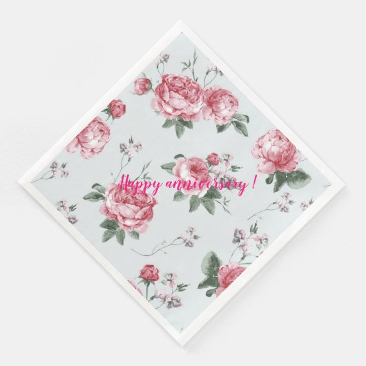 Elegant Modern  Trendy Floral Servet (Hoek)