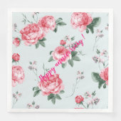 Elegant Modern  Trendy Floral Servet (Voorkant)