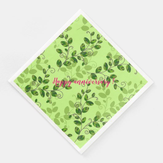 Elegant Modern  Trendy Floral Servet (Hoek)