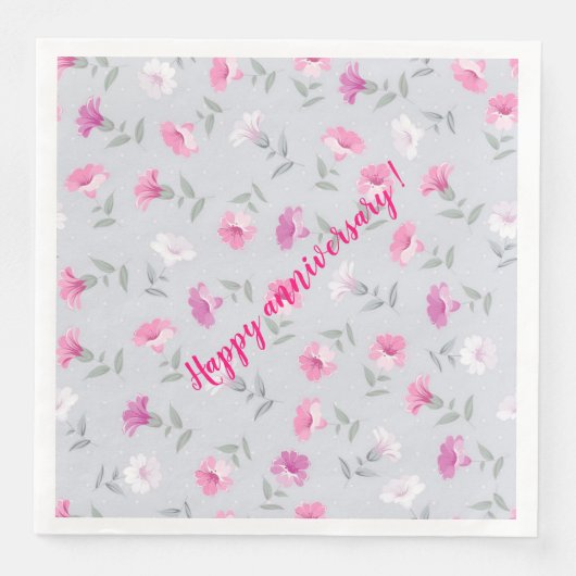 Elegant Modern  Trendy Floral Servet (Voorkant)