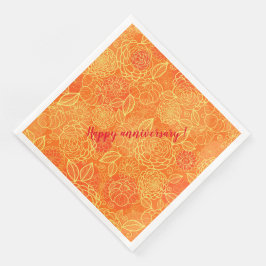 Elegant Modern  Trendy Floral Servet