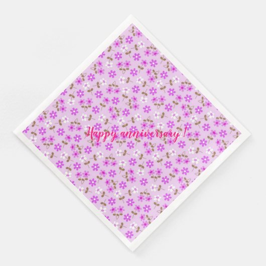 Elegant Modern  Trendy Floral Servet (Hoek)