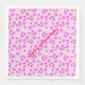 Elegant Modern  Trendy Floral Servet (Voorkant)