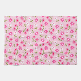 Elegant Modern  Trendy Floral Theedoek