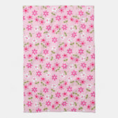 Elegant Modern Trendy Floral Theedoek (Verticaal)