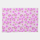 Elegant Modern  Trendy Floral Theedoek (Horizontaal)