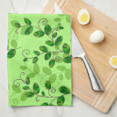 Elegant Modern Trendy Floral Theedoek (Quarter Fold)