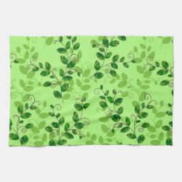 Elegant Modern  Trendy Floral Theedoek