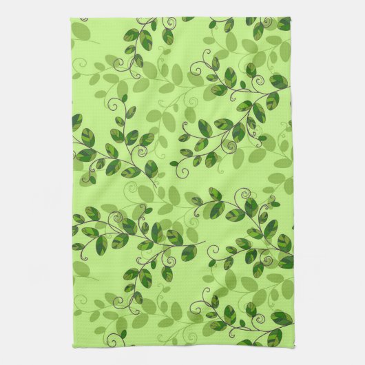 Elegant Modern  Trendy Floral Theedoek (Verticaal)