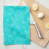 Elegant Modern Trendy Floral Theedoek (Quarter Fold)