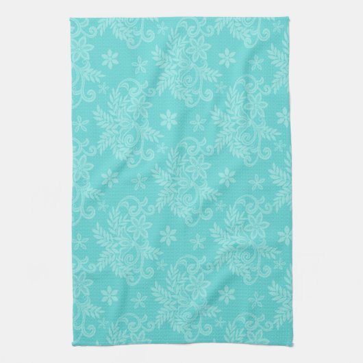 Elegant Modern  Trendy Floral Theedoek (Verticaal)