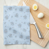 Elegant Modern  Trendy Floral Theedoek (Quarter Fold)