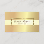 Elegant modern Trendy Gold Lijst Visitekaartje (Voorkant)