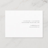 Elegant Modern Trendy Minimalist Professional Visitekaartje (Achterkant)