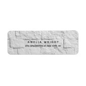 Elegant modern trendy muurontwerp etiket (Voorkant)