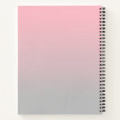 Elegant modern trendy roos goudvlinder notitieboek (Achterkant)