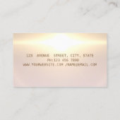 Elegant modern Trendy Shiny Gold Lijst Visitekaartje (Achterkant)