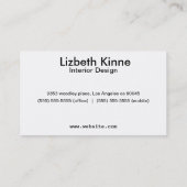 Elegant Modern Trendy Style Visitekaartje (Achterkant)