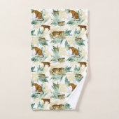 Elegant modern  tropisch Oerwoud Tiger Bad Handdoek (Handdoek)